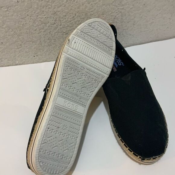 Bobs Canvas Espadrilles Black size 10 - Picture 4 of 12